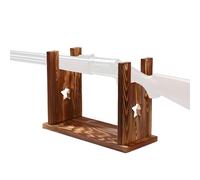 MiOYOOW Soportes para Armas de Juguete, Soporte Decorativo para Espada de Madera, Expositor para Espadas con Base Reforzada, para Rifles, Arma largas y Objetos de colección