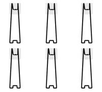 MiOYOOW Soportes para marcos de fotos, 6 soportes autoadhesivos de acero inoxidable para fotos de álbumes, pinturas y decoración del hogar