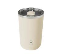 MiOYOOW Taza de café con agitación automática, IPX6, impermeable, 350 ml, magnética, eléctrica, con tapa, botella agitadora silenciosa para batidos de proteínas, gimnasio, hogar, viajes