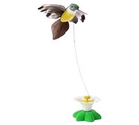 Mioyow - Juguete eléctrico para gato, simulación de pájaro volador y mariposa interactivo para gato, juguete divertido para gatos de interior, gatitos, ejercicio de caza (sin batería)