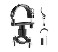 Mioyow - Soporte para linterna de bicicleta, ajustable diámetro de la antorcha bicicleta giratoria 360° clip lámpara antorcha bicicleta soporte de fijación para bicicleta moto