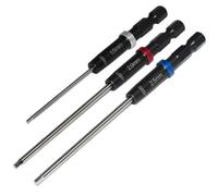 MIP Juego de brocas hexagonales RC 9612 (1.5 mm, 2.0 mm, 2.5 mm) - Herramientas de taladro de llave Allen de cabeza hexagonal y brocas de herramientas para destornilladores, pistolas eléctricas y