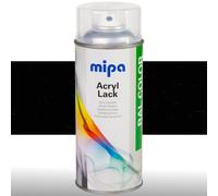 MIPA Pintura Acrílica RAL Color Spray 400ml RAL9005 - Negro Profundo Satinado