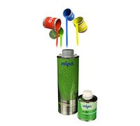 Mipa Protector - Juego de protectores con endurecedor y pigmento RAL - 2K de poliuretano revestimiento protector de superficie de transporte (VW LK3A PAPRIKAROT)