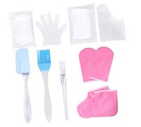 Mipcase 1 juego Guantes Hidratantes de Cera de y Calcetines Spa para Manos y Pies Exfoliante y Humectante Accesorios para Cuidado de Pies Agrietados y Durezas Color Color Color Aleatorio