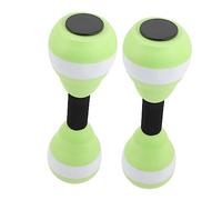 Mipcase 1 par Mancuernas Acuáticas de Eva para Ejercicios Piscina Equipamiento de Aeróbic Acuático para Fortalecimiento de Cuerpo Superior y Rehabilitación de Verde y Blanco