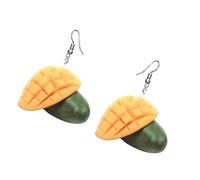 Mipcase 1 Par Pendientes de Colgante de Aguacate Joyería de Oreja Creativa Pendientes de Acrílico Verde para Mujeres Accesorios de Moda para y