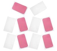 Mipcase 10 piezas Almohadillas Adhesivas de Silicona Reutilizables para Extensiones de Pestañas Ultrafinas y Cómodas Kit para Profesionales de Belleza Rosas Transparentes