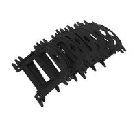 Mipcase 10 Piezas Carrete sostenedor del teléfono celular cordón cordaje de la línea bancaria diario encuadernado en espiral con puntos cordón para teléfono móvil ecalys el plastico Negro