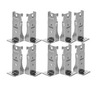 Mipcase 10 Piezas Código de Instalación de Cortinas Soportes para Rieles de Cortinas Acero Inoxidable para Montaje Techo Fijación Segura para Barras y Rieles