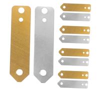 Mipcase 10 piezas Kit de Placas Electrodo Zinc y Cobre para Experimentos Científicos Suministros Educativos para Batería de Frutas Láminas Ánodo y Cátodo para Aprendizaje Práctico y