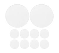 Mipcase 10 piezas Lente Óptica de Vidrio Doble Convexa para Lupa Lente Redonda de Aumento Resistente y Transparente para Lectura y Enseñanza