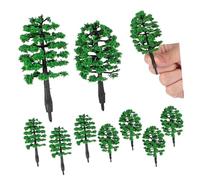 Mipcase 10 Piezas Miniature Trees Realistic Mini Tree Models For Table Railway Dollhouse Decorations Educational Craft Accessories For Creative DIY Projects