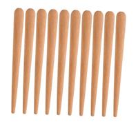 Mipcase 10 Piezas Palos de Ritmo de Madera Natural para Instrumentos de Percusión para Aprendizaje Musical Aula y Actividades Casa