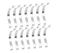 Mipcase 100 Clips de Resorte para Respaldo de Marcos de Fotos de Aleación de Aluminio, Soporte Invisible para Colgar Cuadros, Fijación Resistente para Decoración de Pared, Pack 100