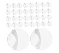 Mipcase 100 piezas Fundas Protectores Transparente para Chapas Redondas Cubiertas Antirrayaduras para Insignias de Anime Protector Seguro para Broches y Botones