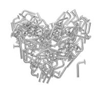 Mipcase 100 Piezas Perno De Caída De Estante De Palet Armario De Almacenamiento De Metal Clip De Seguridad De Acero Perno J Pernos Hierro Hebilla De Hebilla De Hebilla Universal