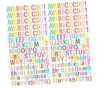 Mipcase 10hojas Pegatinas Coloridas del Alfabeto para Decoración de Letras y Números para Manualidades Uso Aulas y Puertas
