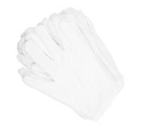 Mipcase 12 Pares Guantes de Algodón Guantes de Algodón Lavables Relojes Elastico Uso Revisión de Relojes