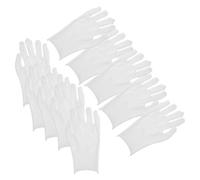 Mipcase 12 pares Guantes de Algodón para Inspección de Joyas y Monedas Xl para de Arte y con Puños Elásticos y Protección Efectiva Entornos Laborales
