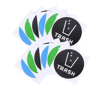 Mipcase 12 piezas Pegatinas de Clasificación de Residuos Etiquetas Adhesivas para Cubos de Stickers Decorativos para Papelera de Interior y Exterior Alta Adhesión y Diseño Práctico