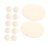 Mipcase 12 Piezas Placas de Madera para Manualidades y Pintura Redondos Colgantes para Decoración y Tienda Actividades Diy para