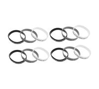 Mipcase 12 Piezas Pulseras Bíblicas de Silicona para Adultos Brazaletes de Fe con Citas Inspiradoras Negro Blanco y Gris para Diario Religiosos