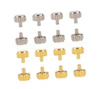 Mipcase 140 Piezas Kit de Reparación de Relojes con Plana y Abovedada Tubos y Resistentes al Agua Accesorios Metálicos Variados Caja Plástica con Compartimentos para Relojeros y