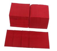 Mipcase 150 Servilletas Rojas Desechables de Papel para Fiestas y Restaurantes Occidentales, Ligeras y Elegantes para Cenas y Eventos de Vino