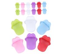 Mipcase 18 piezas Marcadores de Copas de Vino de Silicona Forma de Lengua Reutilizables para Fiesta y Decoración de Botellas