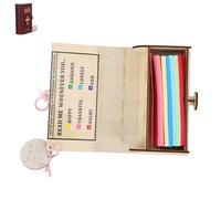 Mipcase 1juego Caja de Almacenamiento de Tarjetas de Oración Cristianas con Versículos Bíblicos Organizador de Madera para Tarjetas de Plegaria Emocional Decorativo para Hogar y Oficina