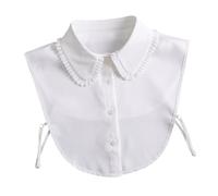 Mipcase 1Pieza Collar Falso para Mujer Blusa Desmontable de Cuello Accesorio para Casual y Especiales