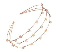 Mipcase 1pieza Diadema con Dorada Elegante y Ligera para Niñas Accesorios para Cabello Fiestas y Bodas Diseño Delicado y Cómodo para Princesas y Eventos Especiales