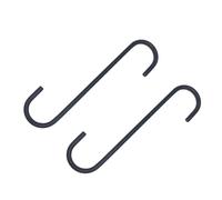 Mipcase 2 Ganchos de Acero para Pinzas de Freno de Coche Soporte Resistente para Mantenimiento y Reparación de Frenos Herramienta Práctica para Talleres Automotrices