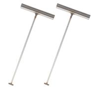 Mipcase 2 Ganchos en T para Tapas de Alcantarilla y Puertas Enrollables Gancho de Elevación Utilitario de Acero 43 CM X 8 MM Herramienta Multiusos para Extracción Segura en Trabajos