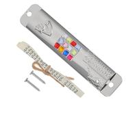 Mipcase 2 Juegos Mezuzah Metal Decoración Colgante para Puerta con Pergamino Kosher Adorno Religioso para Marco de Puerta Arte Judaico de Aleación de Zinc Protector Espiritual Hogar