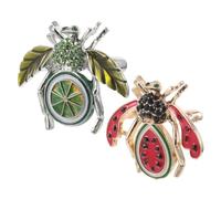 Mipcase 2 Piezas Broche Esmaltado Parejas Pin Animal para Chaquetas Trajes y Bolsos Accesorio Unisex para Fiesta y Diario