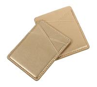 Mipcase 2 Piezas Cartera Adhesiva para Teléfono Móvil Ranuras PU Tarjetero Doble Bolsillo Tarjetas Crédito Identificación Resistente sin Residuos