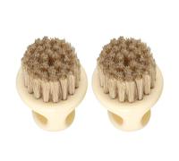 Mipcase 2 piezas Cepillo para Barba y Cabello Multifuncional para Hombre Portátil Diseño Duradero de Accesorio Práctico para Limpieza y Cuidado del Facial