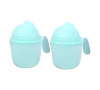 Mipcase 2 piezas Copa de Enjuague para Bebés Taza de Baño con Diseño Divertido Rinse Cup para de Niña Utensilio Práctico para Lavar Cabello y Agua
