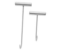 Mipcase 2 piezas Gancho de Carne Inoxidable T para Carnicería y Cocina Gancho Práctico para Colgar y Procesar Carne Resistente y Ligero