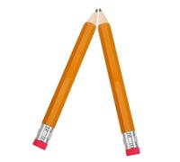 Mipcase 2 Piezas Giant Wooden Jumbo Pencils With Protective Cap Pre Sharpened Grip Safe Large Colored School Props For Preschool And Kindergarten