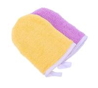 Mipcase 2 piezas Guantes de Limpieza Facial de Microfibra para Desmaquillar Colores Asortidos Amarillo y Guante Reutilizable para Cuidado para y Limpieza de Ojos