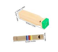 Mipcase 2 Piezas Juguetes Educativos Silbatos de Madera Deslizantes para Pequeños Silbatos Tren y Portátil para Practicar y Desarrollo Artístico