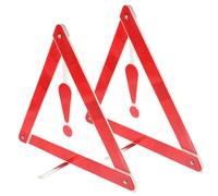 Mipcase 2 Piezas Kit de Seguridad Vial con Triángulos de Advertencia para Coche Señal de Emergencia Auto Duradera y Práctica Diseño para Mantenimiento y Asistencia Carretera