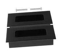 Mipcase 2 piezas Manijas de Puerta Empotradas de Tiradores Ocultos para Muebles de Puerta Recesada Diseño Práctico para Armarios Cocinas y Oficinas