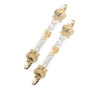 Mipcase 2 Piezas Mezuzah Metálica Judía con Diseño Retro Placa Decorativa Religiosa para Puerta del Hogar Fácil Instalación Regalo Simbólico para Puertas Santas