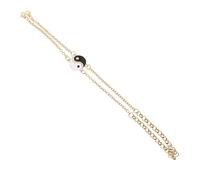 Mipcase 2 Piezas Pulsera De Tai Chi Conjunto De Collar y Pulsera Para Pareja Para Él y Ella Para Pareja Obsequio De Día De San Valentín