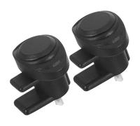Mipcase 2 Pomos de Pestillo de Ventana Corrediza de Vidrio en Plástico Negro para Puertas Correderas de Balcón Seguridad Mejorada y Compatibilidad Versátil Hogar