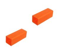 Mipcase 2 Uds Para Removedor De Mascotas Cepillo De Silicona Naranja Perro Gato Limpiador Hueco Pelo
